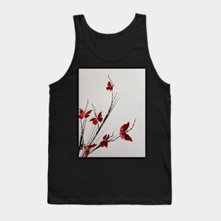 Butterfly on Flowers Tank Top